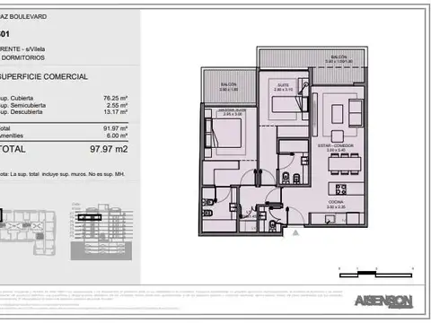 Departamento en Venta en Saavedra, USD 419.124