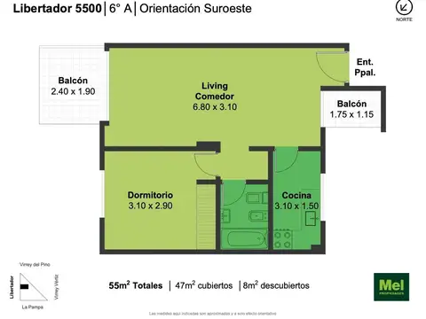 Av. Del Libertador 5500, Piso 6