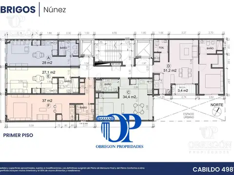 VENTA MONOAMBIENTE 36,36 MTS BALCÓN / NUÑEZ - BRIGOS Entrega Marzo 2029