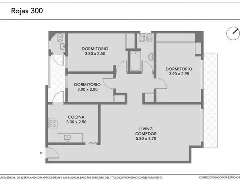 Departamento en Venta de 3 dormitorios