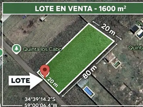 Terreno en Venta en General Rodriguez, Partido de General Rodríguez