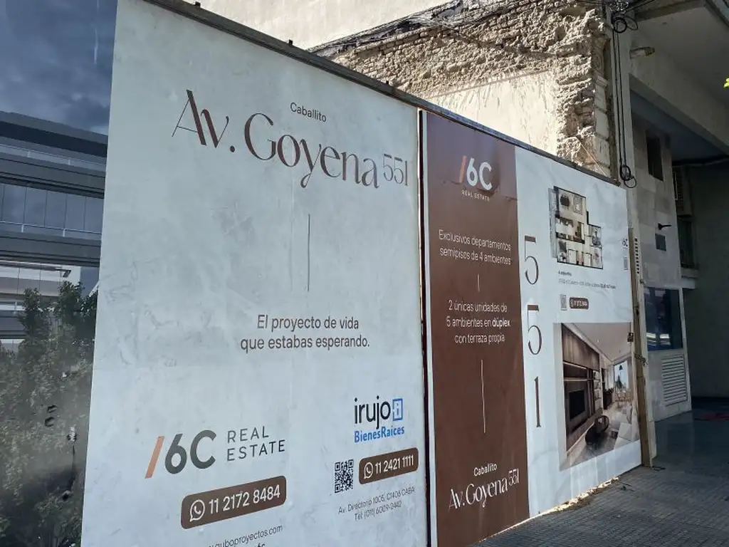 Edificio de 4 ambientes de 2 Unidades en Caballito