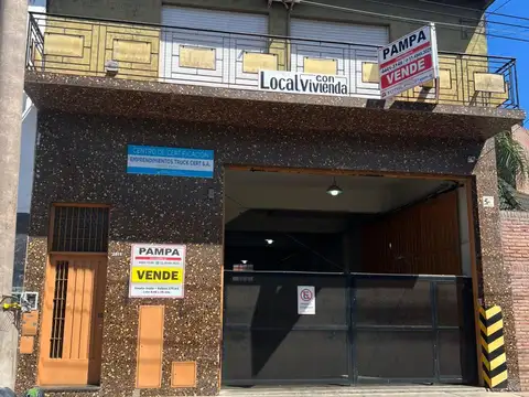 Galpón 175 m2 + Amplio Departamento en 1º piso. Lote 8,66 x 26 mts