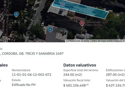 Terreno en Venta 7  mts Frente