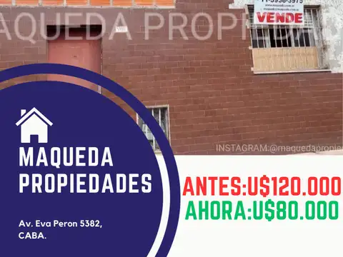 CASA CON DOS DTOS 3 AMB EN BLOCK PARA ARREGLAR