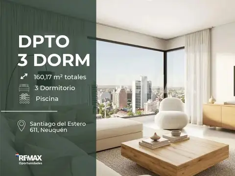 Departamento en pozo 3 dormitorios en venta