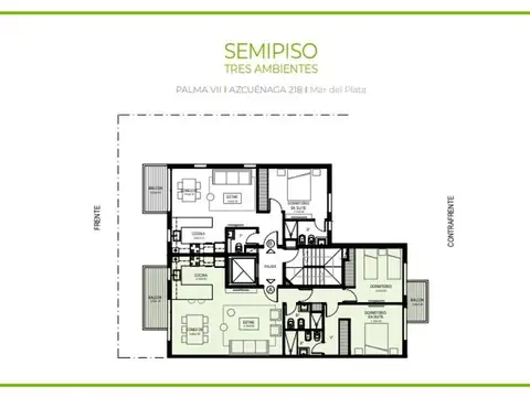 Departamento en Venta de 3 ambientes