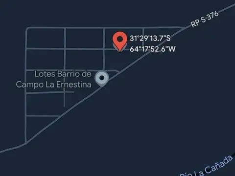 LOTE EN VENTA  EN "LA ERNESTINA"