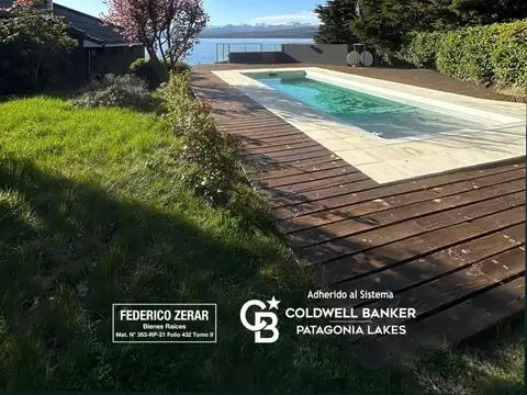 Casa en alquiler permanente 5 amb con pileta y vista al lago - Costa del Sol Bariloche