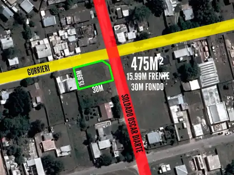 Terreno en venta - 475mts2  - B.2 De Abril - Mar del Plata