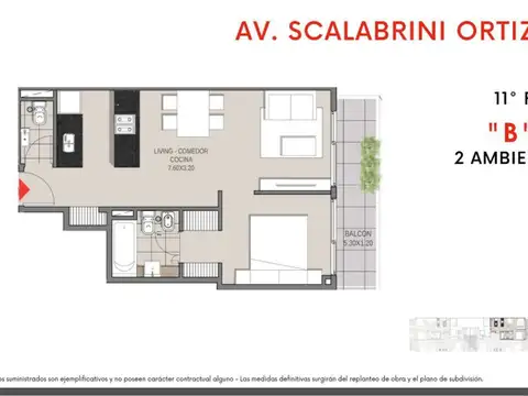 Departamento Venta 2 Ambientes Villa Crespo Balcón