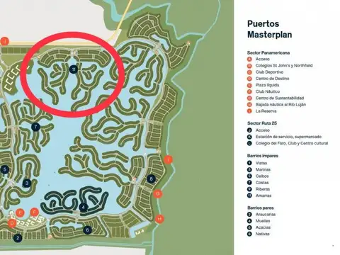 Terreno en Venta en Puertos - Barrio Amarras, USD 90.000