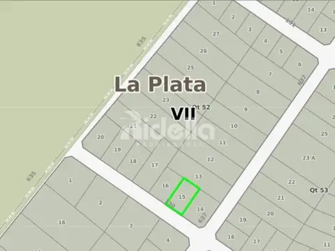 Terreno en Venta 20  mts Fondo