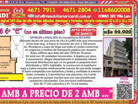 3 AMB A PRECIO DE 2 AMB