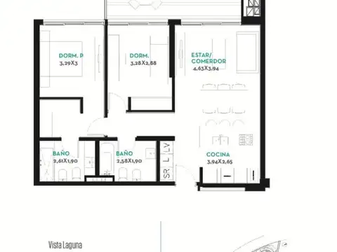 Departamento en Venta en Nordelta Remeros Beach, USD 430.000