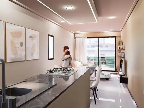 Departamento en construcción en barrio Abasto