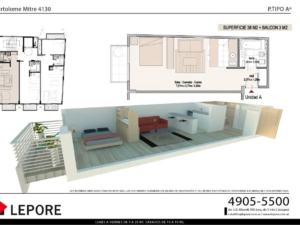 Bartolomé Mitre 4130 1, 2 y 2 ambientes en duplex - Foto 15