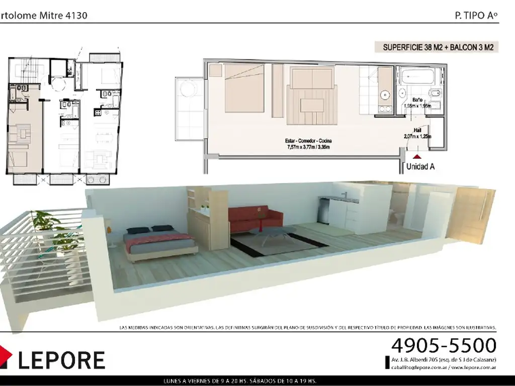 Bartolomé Mitre 4130 1, 2 y 2 ambientes en duplex - Foto 16