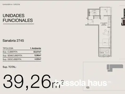 Departamento monoambiente en venta en Devoto en construcción