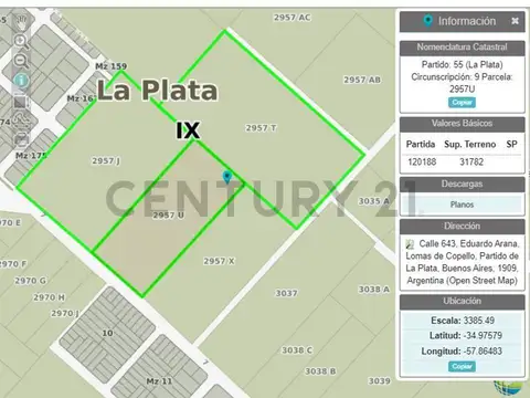 Campo en Venta de 13  ha