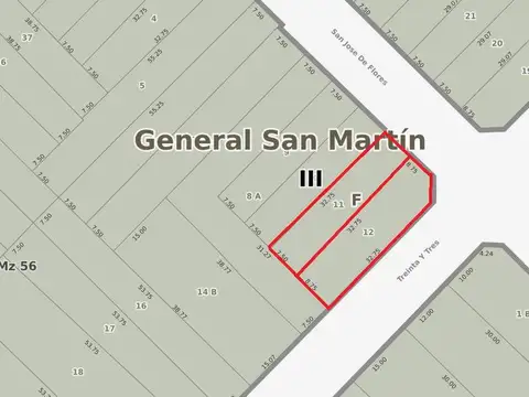 Terreno industrial en Villa Ballester