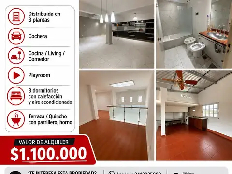 Casa en Alquiler en Alberdi, Rosario