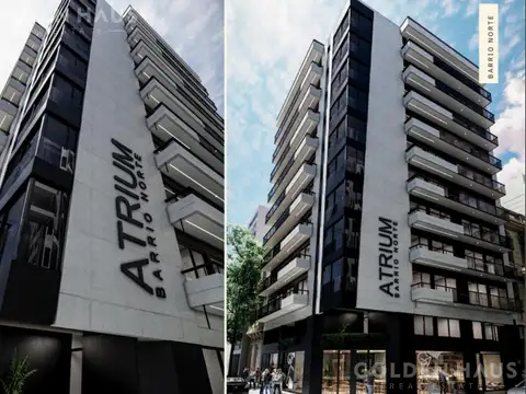 Departamento 1amb en Barrio Norte con amenities en pozo