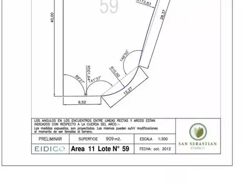 Terreno en Venta 40  mts Fondo