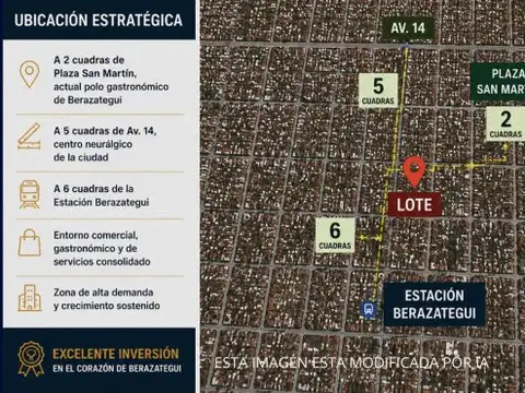 Terreno en Venta 39,75  mts Fondo