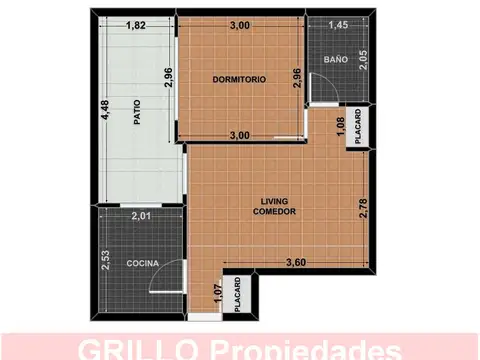 Departamento en Alquiler de 1 dormitorio