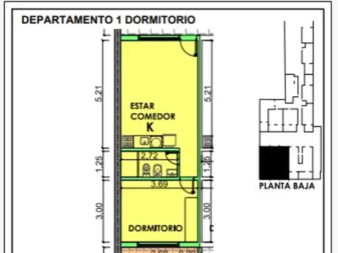 Departamento en el emprendimiento Proyecto San Juan 600