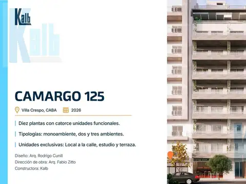 Departamento en Venta en Villa Crespo, USD 118.800