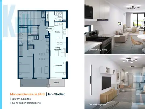 Departamento en Venta al Oeste
