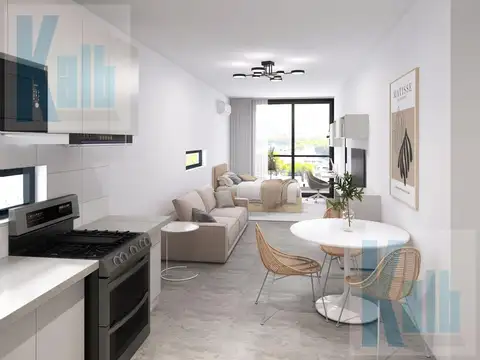 Departamento Monoambiente con 1 baño