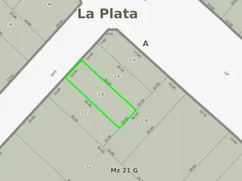Terreno en Manuel B Gonnet