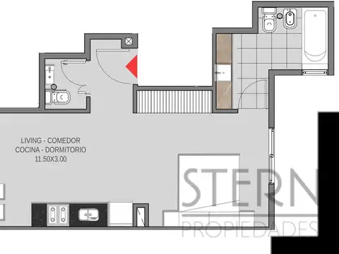 Departamento en Alquiler de Monoambiente
