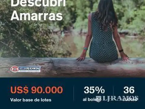 Terreno en Puertos del Lago - BARRIO AMARRAS