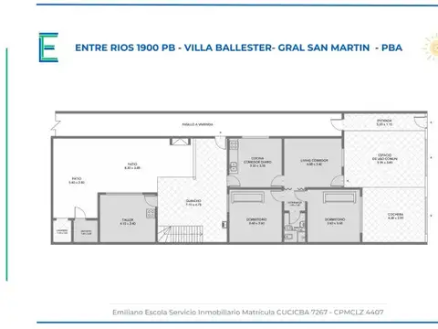 Depto Tipo Casa en Venta de 3 ambientes
