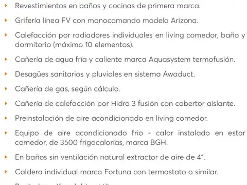 Departamento 3 ambientes con 2 baños