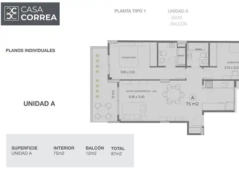 Departamento en Venta en Núñez, USD 305.000