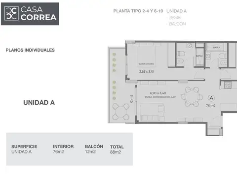 Departamento en Venta al Norte