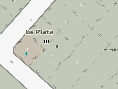 Terreno en Venta en La Plata, USD 60.000