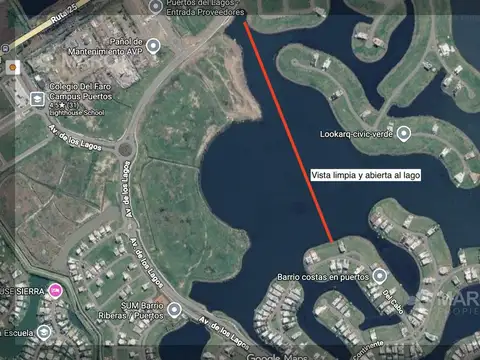 Venta Lote al agua Puertos Barrio Costas