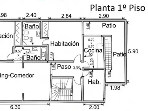 Depto Tipo Casa en Venta de 3 dormitorios