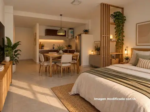 Departamento Monoambiente con 1 baño