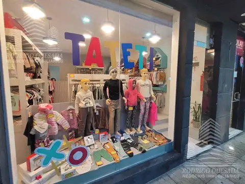 Fondo de Comercio en Venta – ROPA  PARA  NIÑOS . Trayectoria, Rentabilidad y Ubicación Estratégica e
