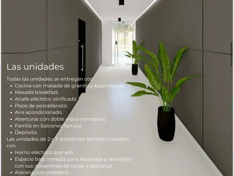 Departamento 2 ambientes con 1 baño