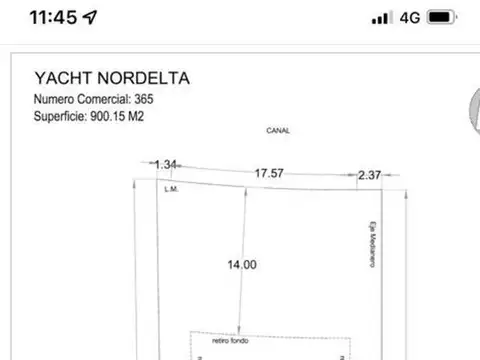 Terreno en Venta en Nordelta, USD 699.000