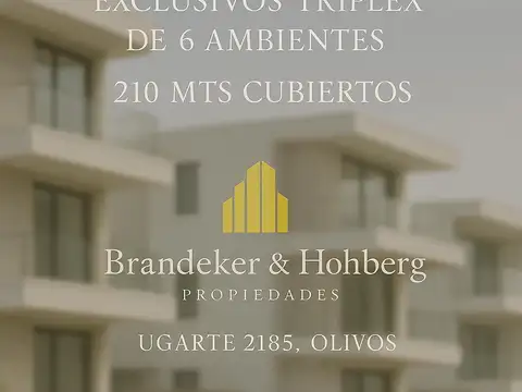 Exlusivos Triplex de 6 ambientes | 210m2 Cub. Florida.