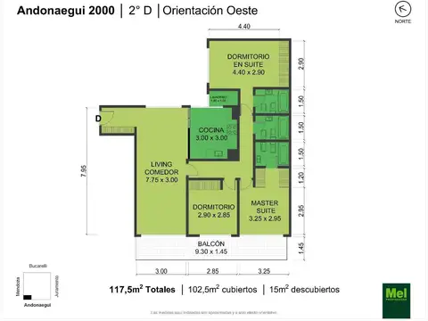 Andonaegui 2000, Piso 2